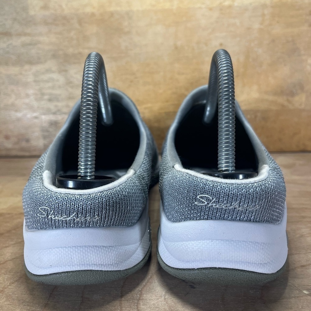 Skechers Commute Time Knitastic SPARKLE Womens Sz 9 Slip On Shoes Sneakers Gray - Picture 4 of 8